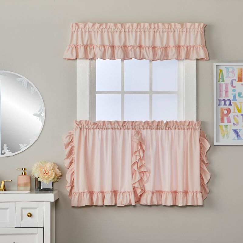SKL Home By Saturday Knight Ltd Sarah Tier Pair - 2-Pack - 82X36", Blush