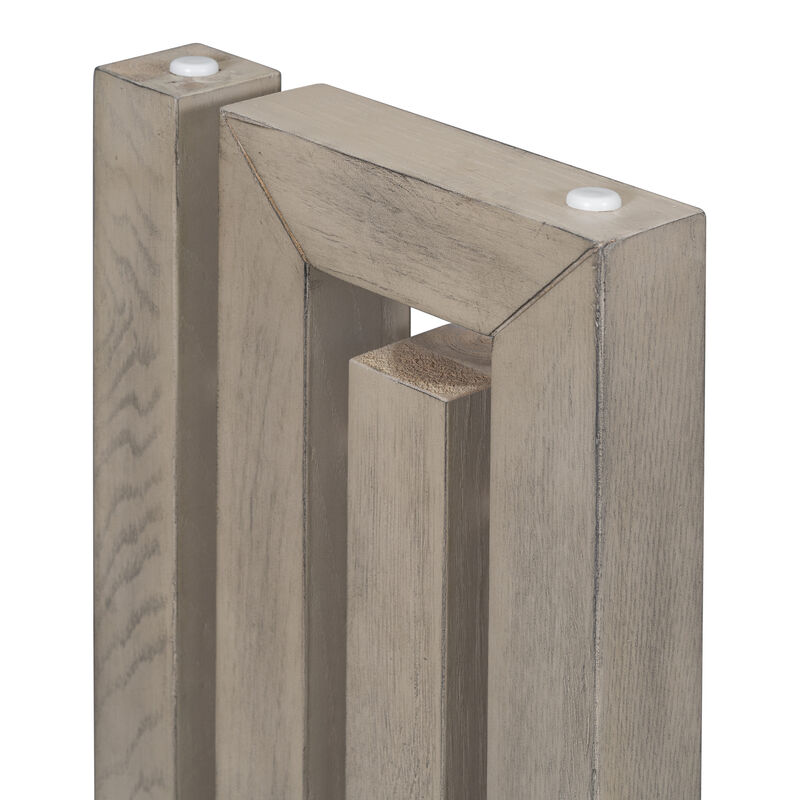 Merax ModernOak Veneer Rectangular Console Table