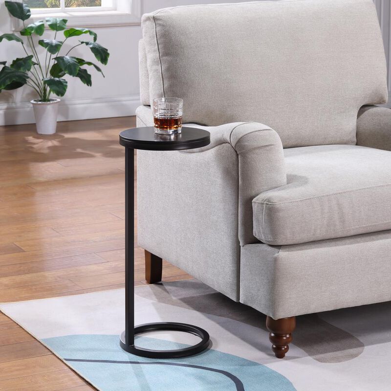 Comfort Pointe York Round Metal Accent Table