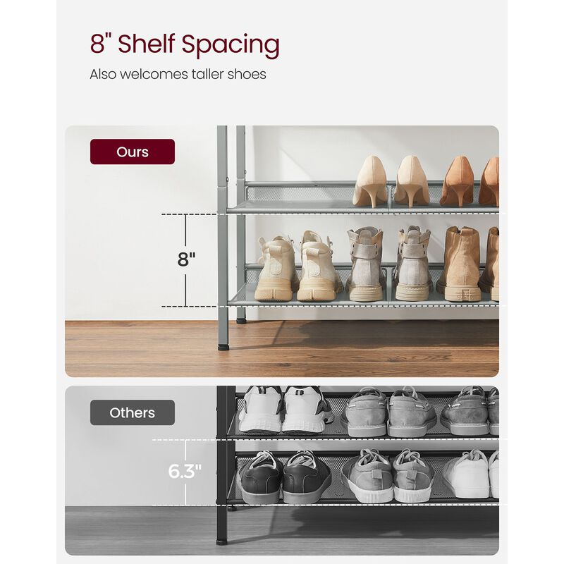 6-Tier Shoe Rack - Efficient Storage Solution for Organized Footwear