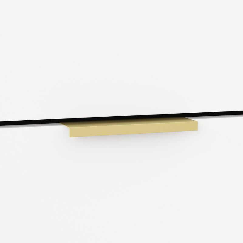 FUFU&GAGA  3-Drawers White Wood Chest of Drawers Dresser Vanity Table Storage Cabinet Nightstand 29.7 in. H x 31.5 W x 15.7 D