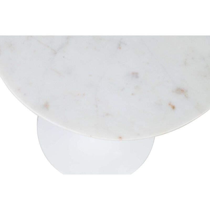 Jofran Camille Solid Marble and Iron Modern Luxury Accent Tables (Set of 2)