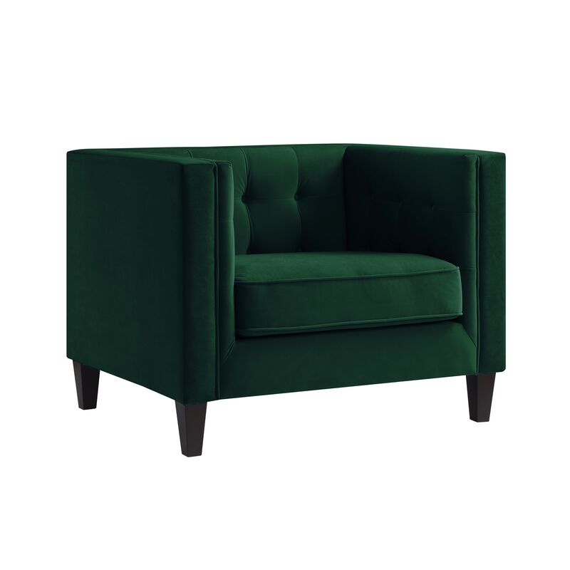 Inspired Home Maxine Velvet Club Chair