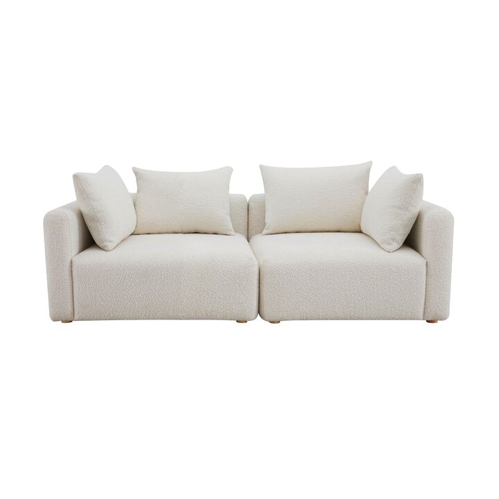 Hangover Cream Loveseat