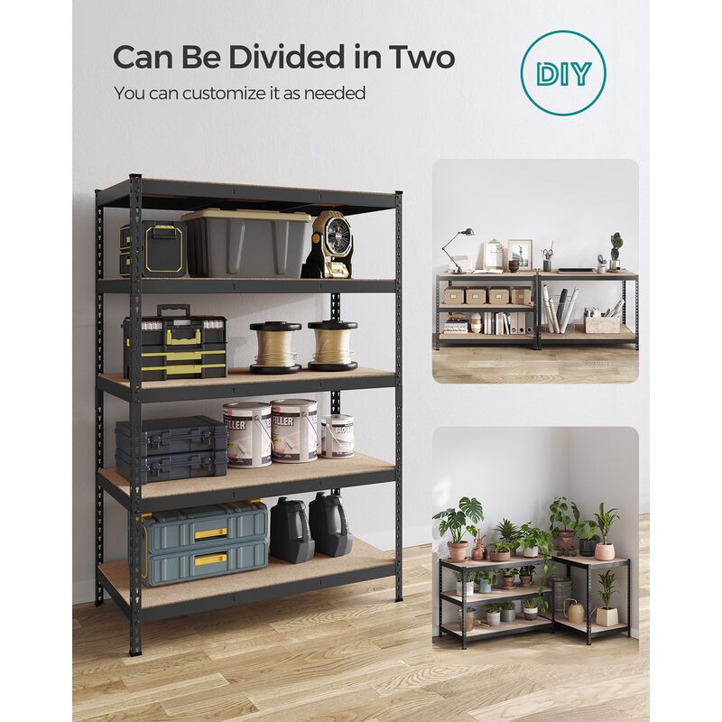 5-Tier Storage Shelves – Adjustable and Durable Rack for Home and Office Organization