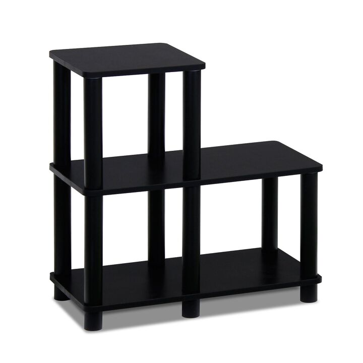 FurinnoFurinno Turn-N-Tube Accent Decorative Shelf, Espresso/Black