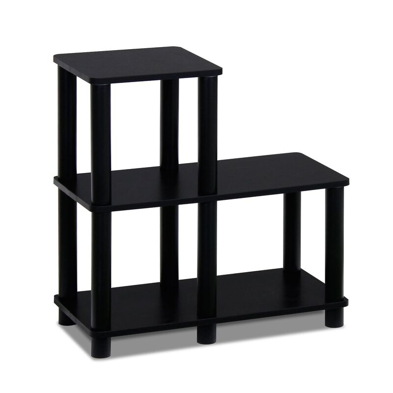 FurinnoFurinno Turn-N-Tube Accent Decorative Shelf, Espresso/Black