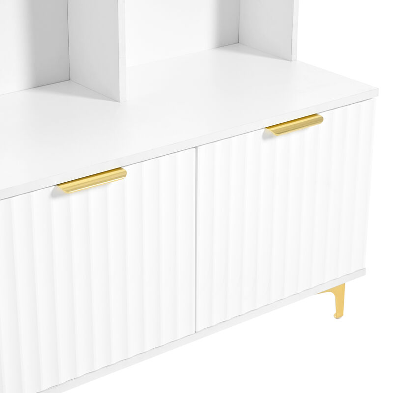 Merax Modern Storage Hall Tree with Bench