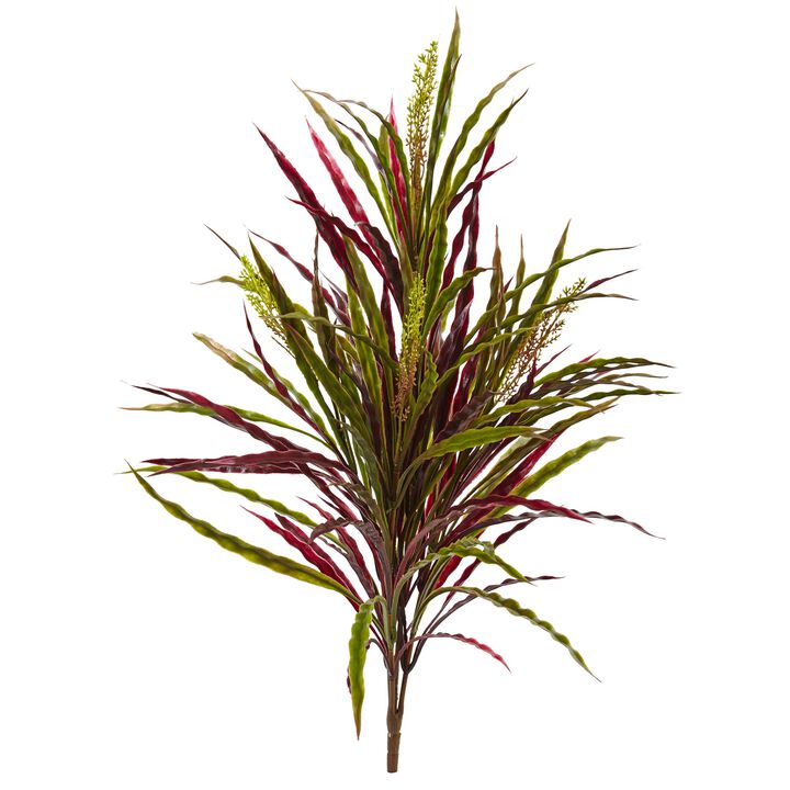 Hivvago 28" Fall Vanilla Grass Artificial Plant (Set of 3)