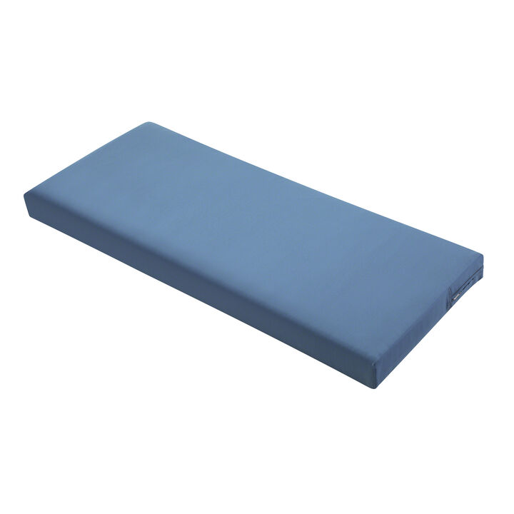 Classic Accessories Ravenna Bench/Settee Cushion, 42"W x 18"D x 3"Thick, Empire Blue