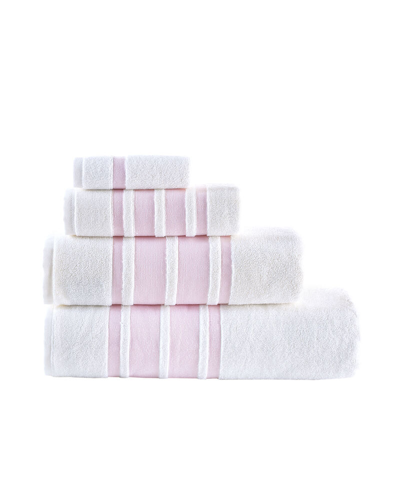 Brooks Brothers Contrast Border 4 pcs Wash Towels