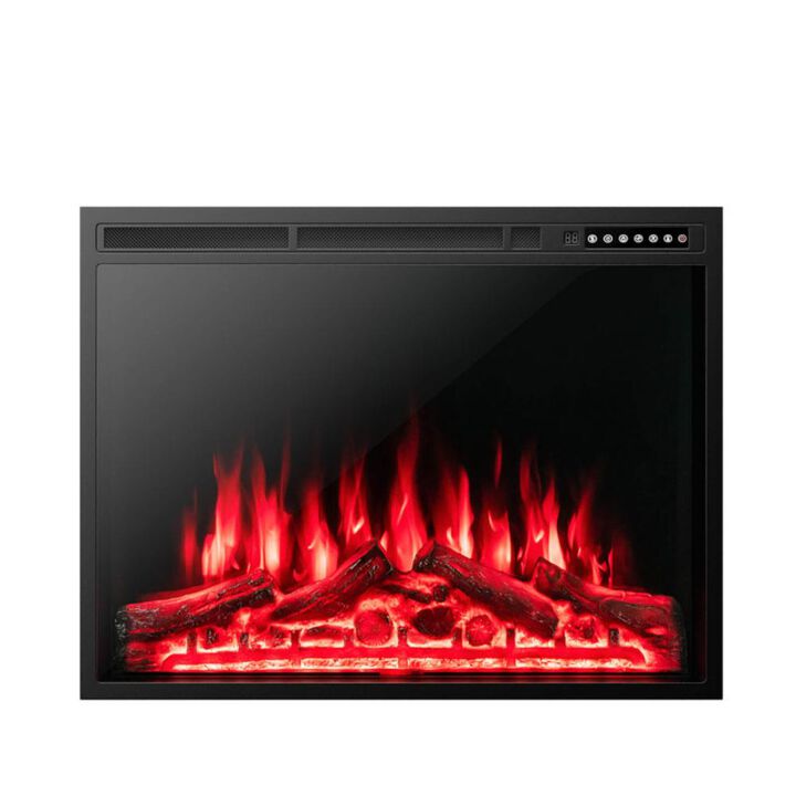 Hivvago 34/37 Inch Electric Fireplace Recessed with Adjustable Flames 34 inches