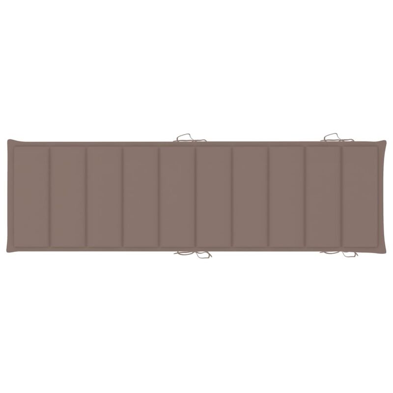 vidaXL Sun Lounger Cushion Taupe 73.2"x22.8"x1.6"