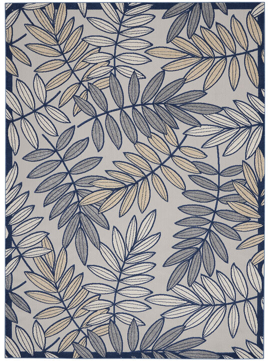 Aloha ALH18 Ivory/Navy 9' x 12' Rug