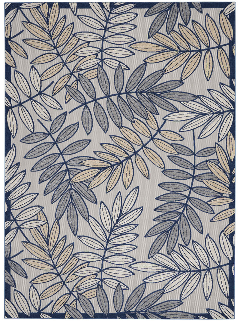 Aloha ALH18 Ivory/Navy 9' x 12' Rug