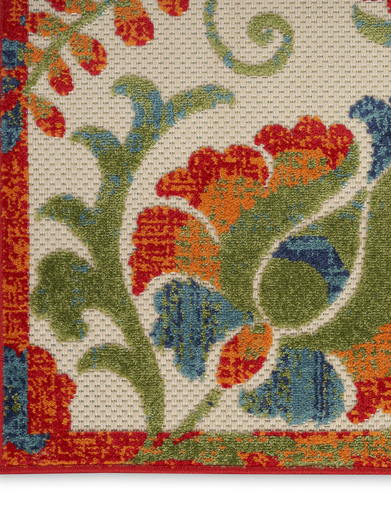 Aloha ALH17 Red/Multicolor 6' x 9' Rug