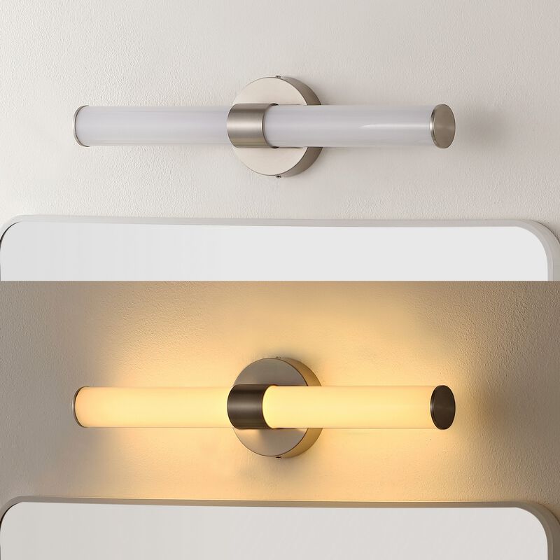 Brooks Industrial Mid Century Iron Integrated LED Vanity Light