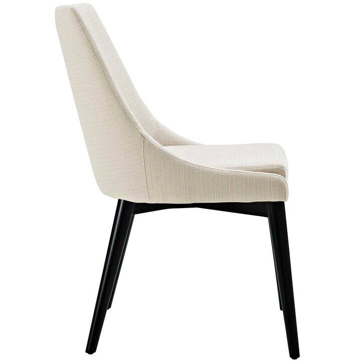 Viscount Fabric Dining Chair, Beige-Benzara