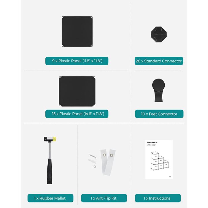 Storage Cube Organizer, DIY Closet Cabinet Chests Space-Saving