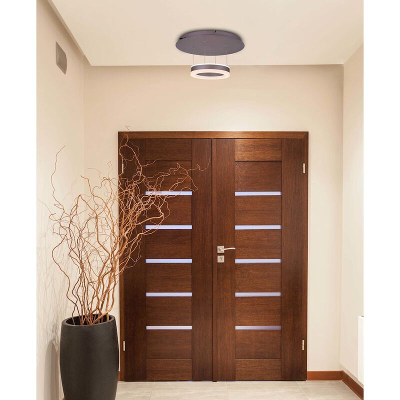 VONN Lighting 11” Wi-Fi-Enabled Tunable White Color-Changing LED Pendant Ceiling Fixture