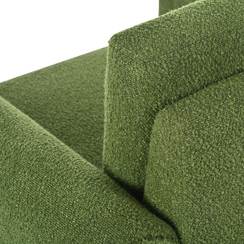 Merax Modern Bouclé Upholstered Accent Chair for Living Room