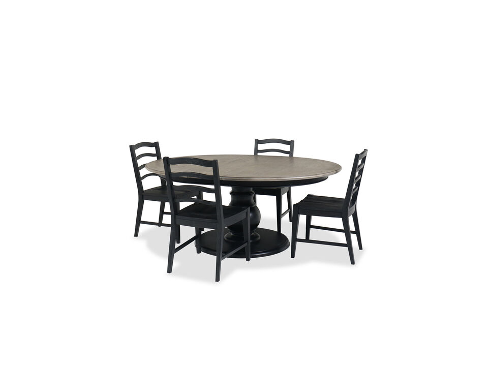 Modern rustic dining table set