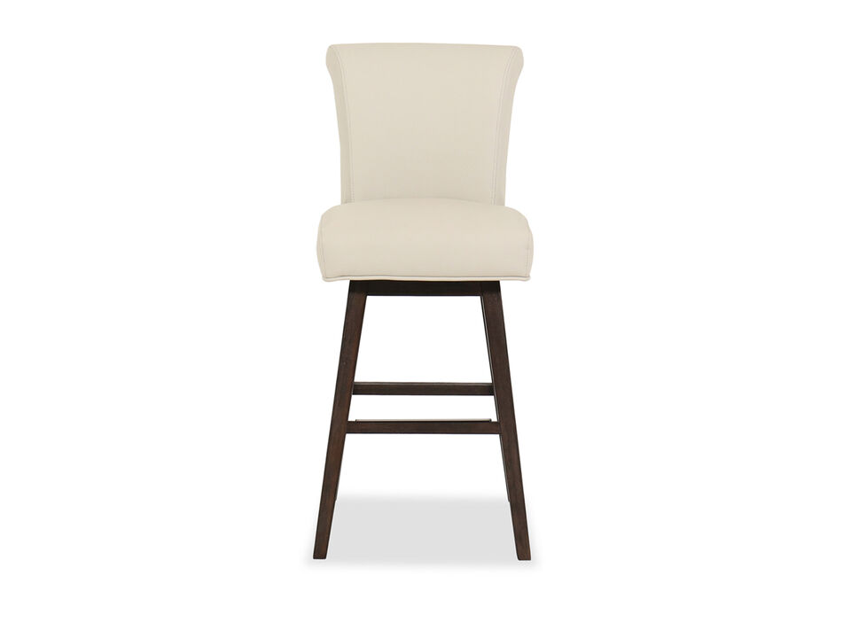 Cream Swivel Bar Stool