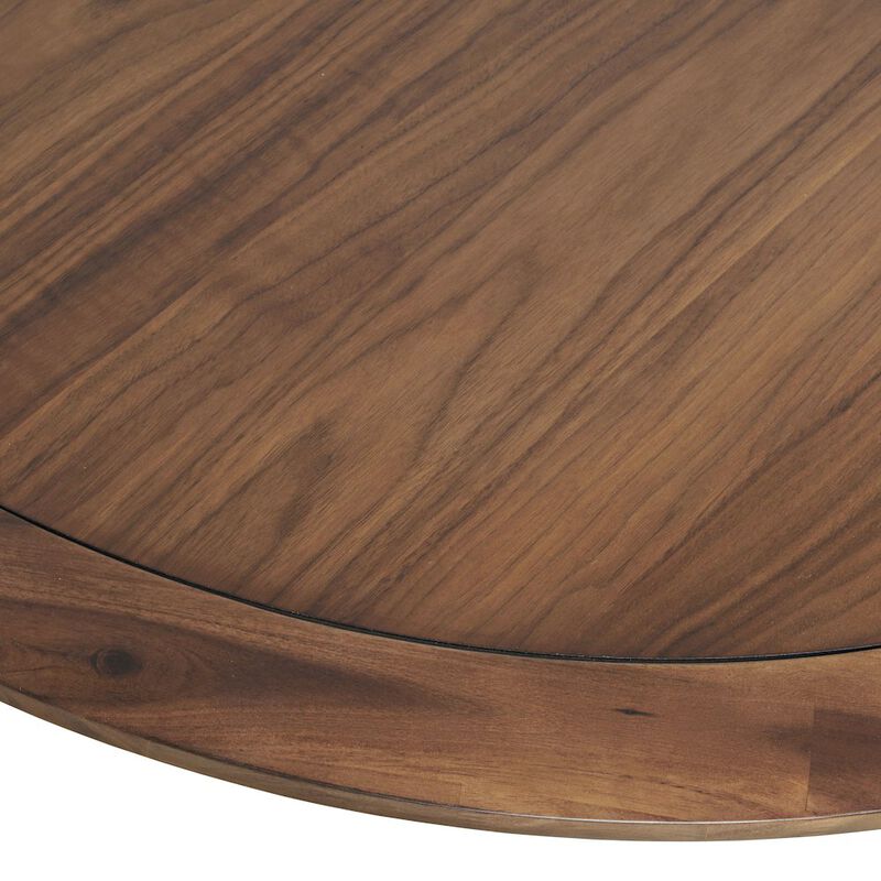 Jofran Nash Mid-Century Modern 50 Round Pedestal Dining Table