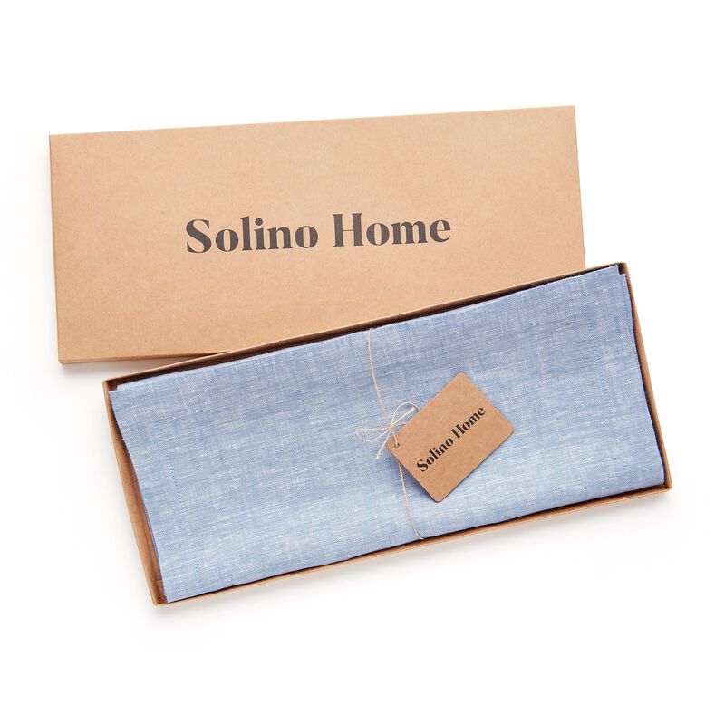 Solino Home 100% Pure Linen Table Runner | Athena for Thanksgiving, Christmas