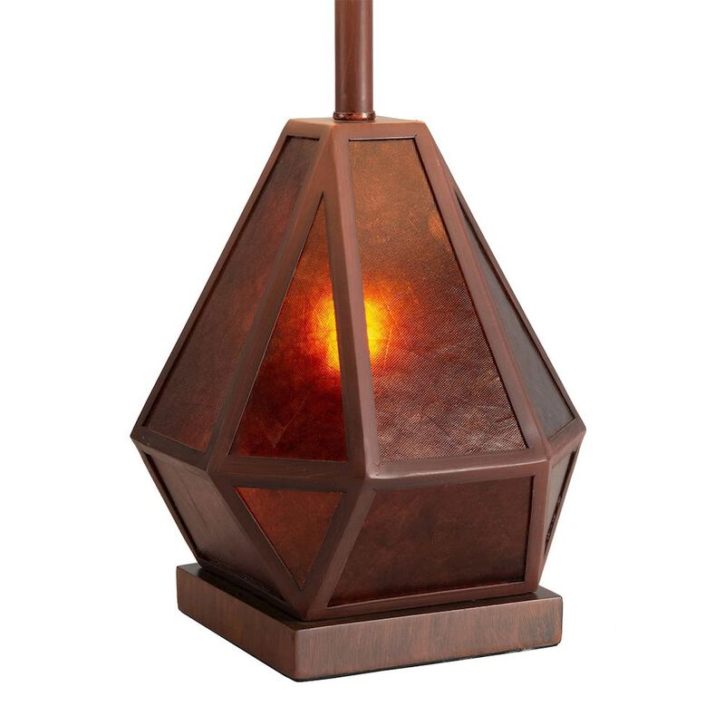 NOVA OF CALIFORNIA Artifact Natural Mica Table Lamp with Nightlight - 22