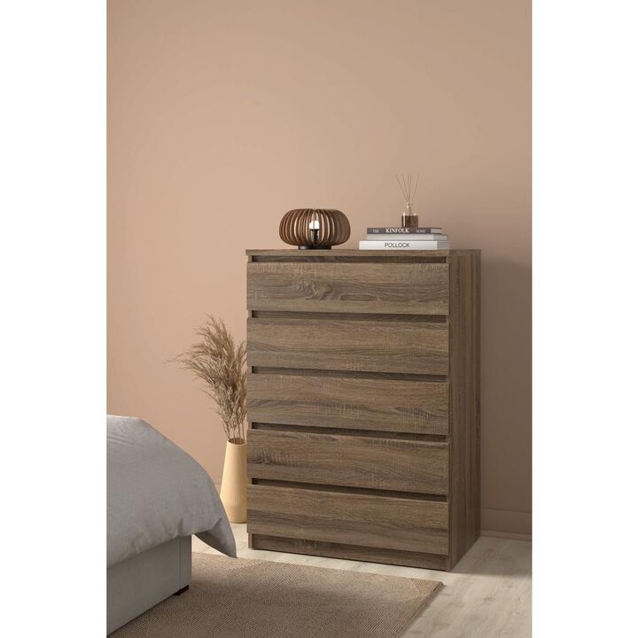 Tvilum Scottsdale 5 Drawer Chest, Truffle