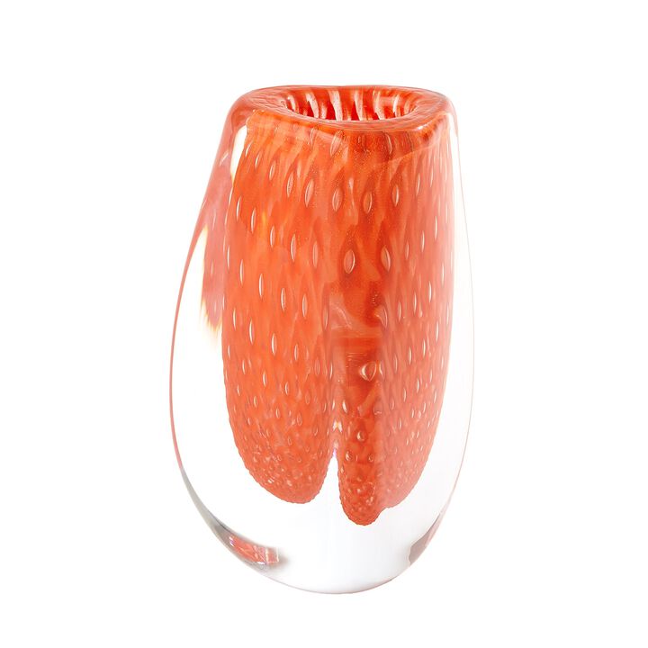 Triangular Bubbled Vase