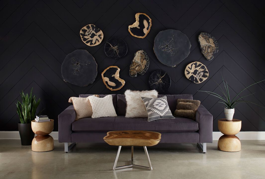 Cast Petrified Wood Thin Wall Tile