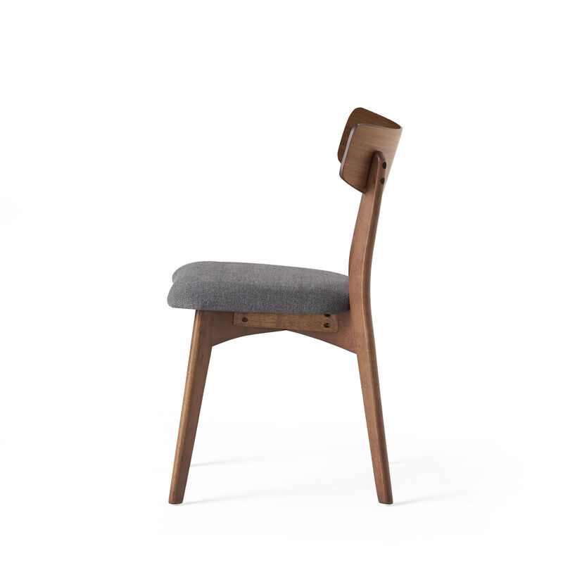 Merax Mid-Century Upholstered Dining Chairs 2PCS