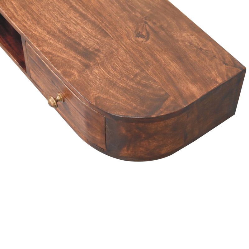 Artisan Furniture Solid Wood Lunar 2 Drawer Floating Console