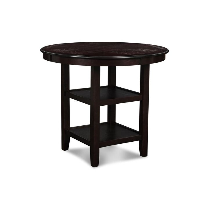 New Classic Furniture Furniture Gia 5-Piece Transitional Wood Dining Set in Ebony