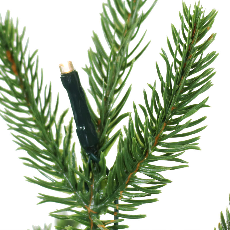 Sunnydaze Farmhouse Indoor Pre-Lit Artificial Christmas Tree - 3 ft