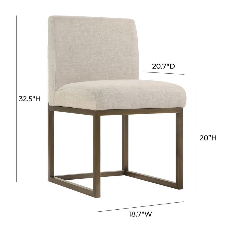 Belen Kox Golden Elegance Linen Chair, Belen Kox
