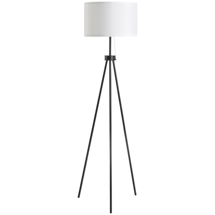 Modern Tall Floor Reading Light Fixture with Footswitch Pedal