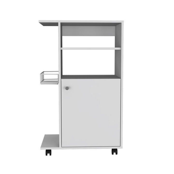 Nepenthe 1-Shelf Kitchen Cart With Caster White