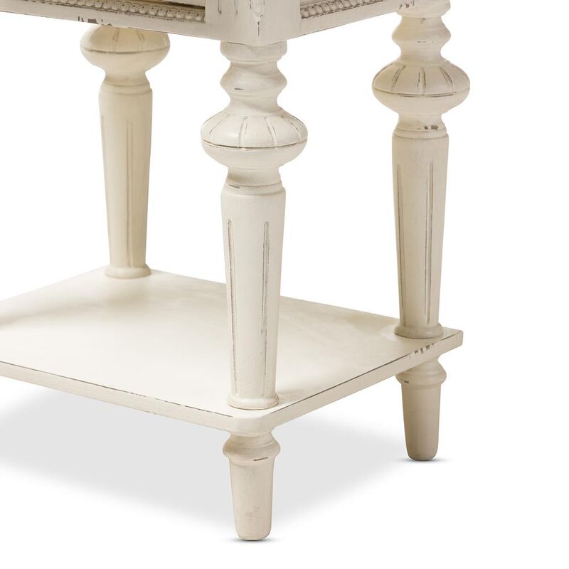 Baxton Studio 1-Shelf Nightstand