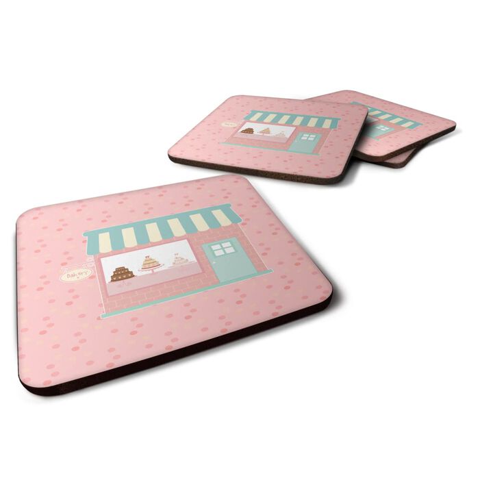 Caroline's Treasures Bake Shoppe Pink Decorative coasters, 3.5, Multicolor