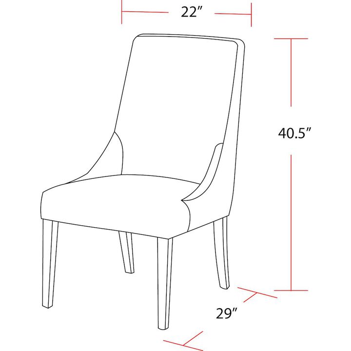 Parker House Furniture Parker House Sierra - Copley Brown Dining Chair (2/CTN Sold in pairs)