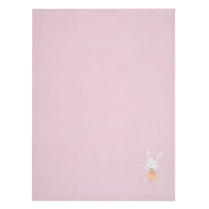 Bedtime Originals Tiny Dancer Baby Blanket - Pink, Animals, Celestial, Rabbit