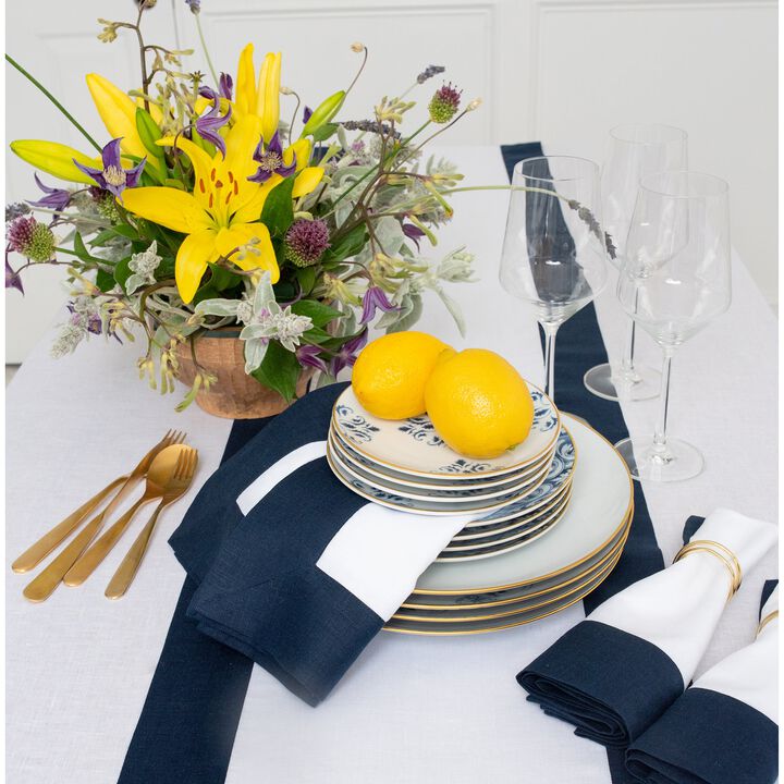 Solino Home 100% Pure Linen Table Runner | Contempo