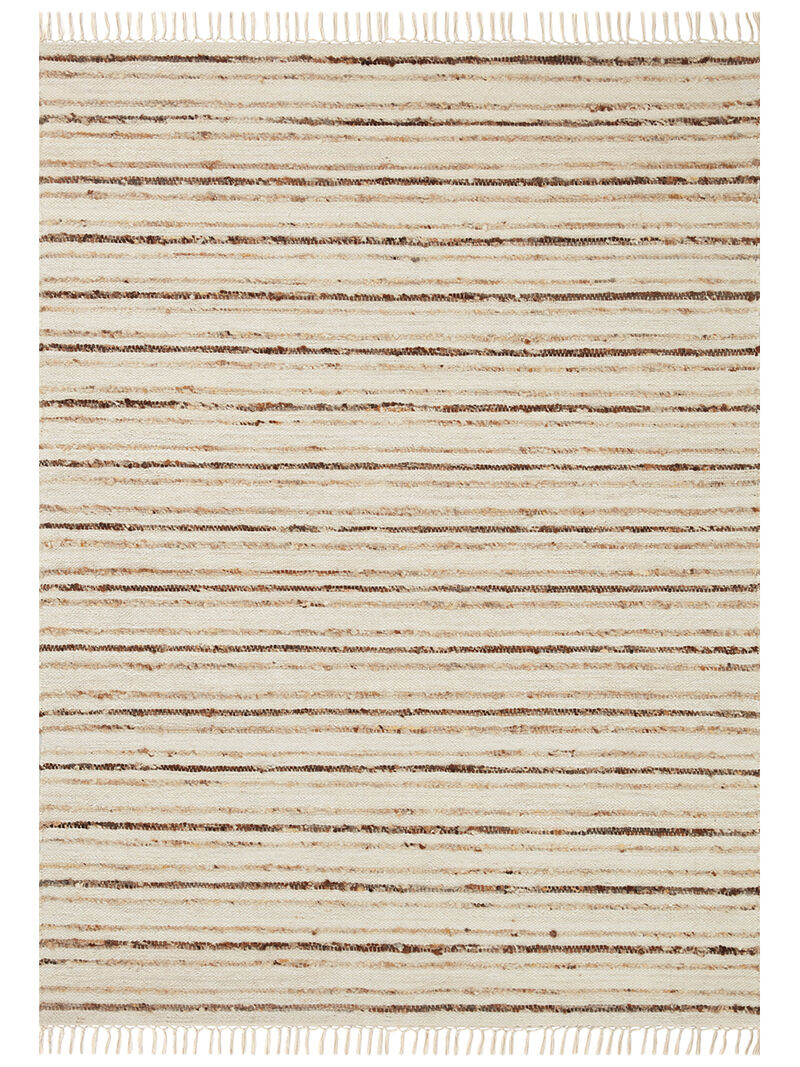 Nico Ivory/Natural 3'6" x 5'6" Accent Rug by Magnolia Home by Joanna Gaines x Loloi
