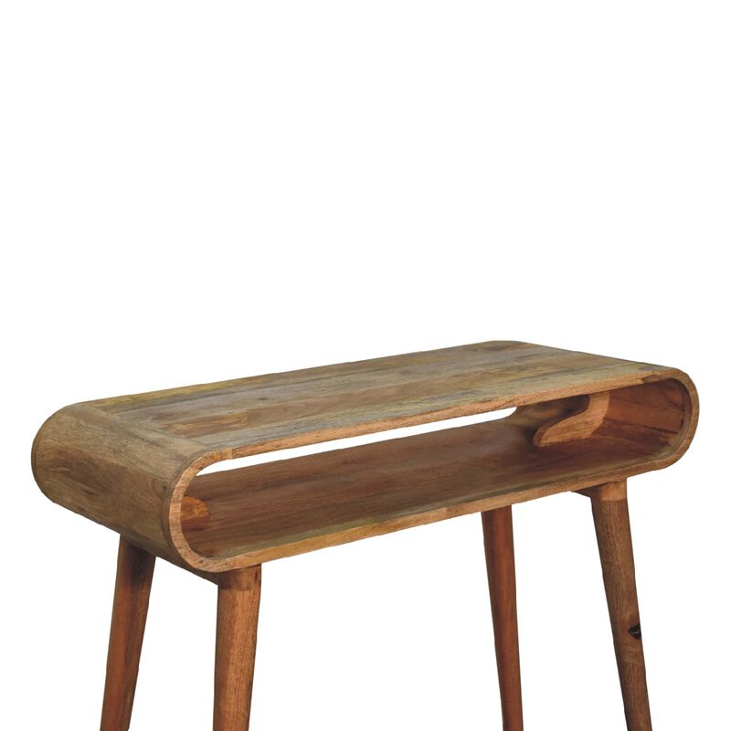 Amaya Chestnut Nordic Style solid wood  Console Table