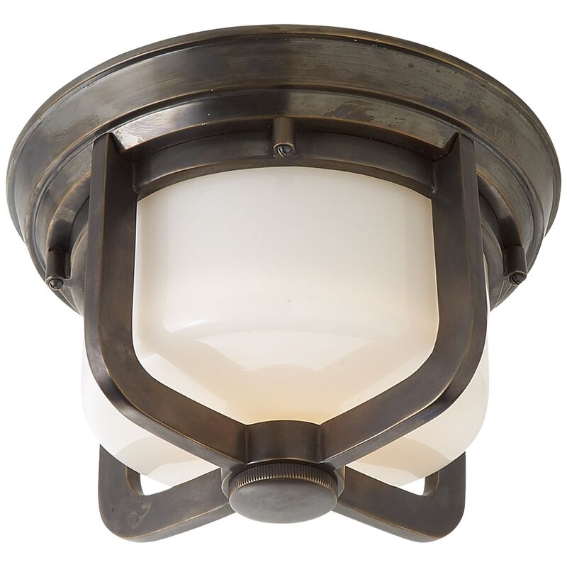 Milton Short Flush Mount in Bronze
