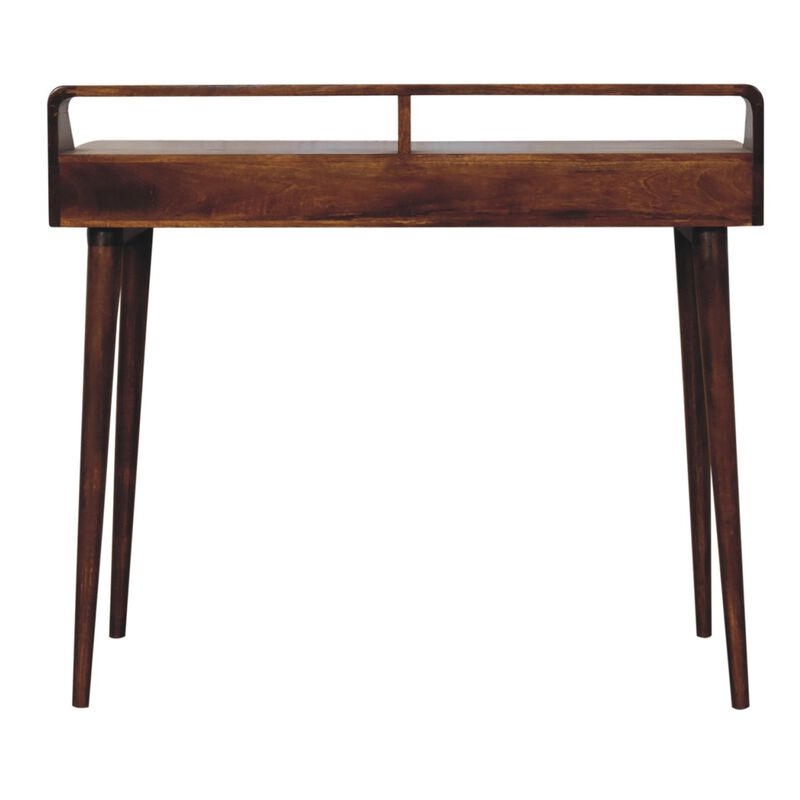 Artisan Furniture Solid Wood Elevated Chestnut Console Table