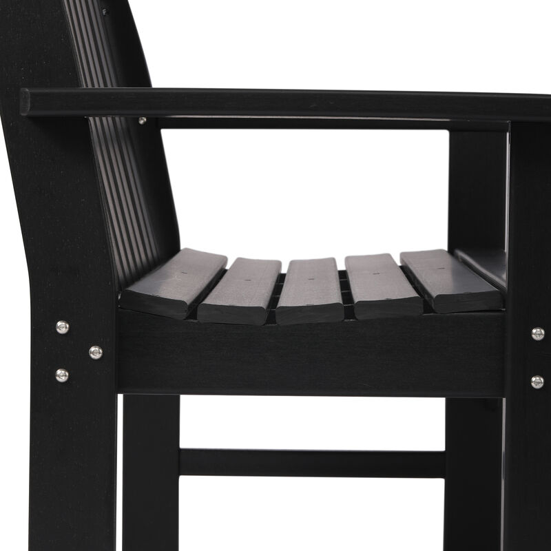 WestinTrends 3-Piece HDPE Outdoor Patio Furniture Couch and Coffee Table Set